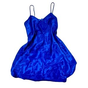 Vintage silk blue slip